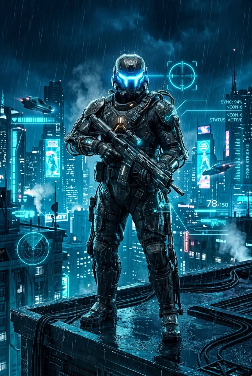 Cyber Strike action game artwork
