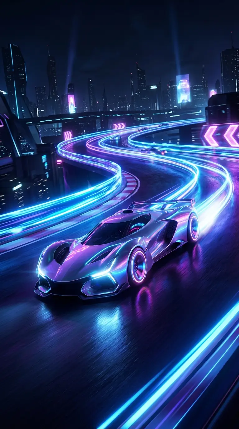 Neon Racing racing game artwork